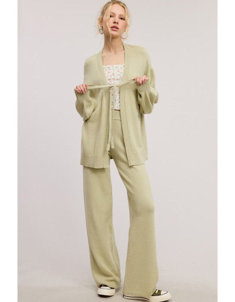 Mimosa Ribbed Knit Cardigan & Pants Set