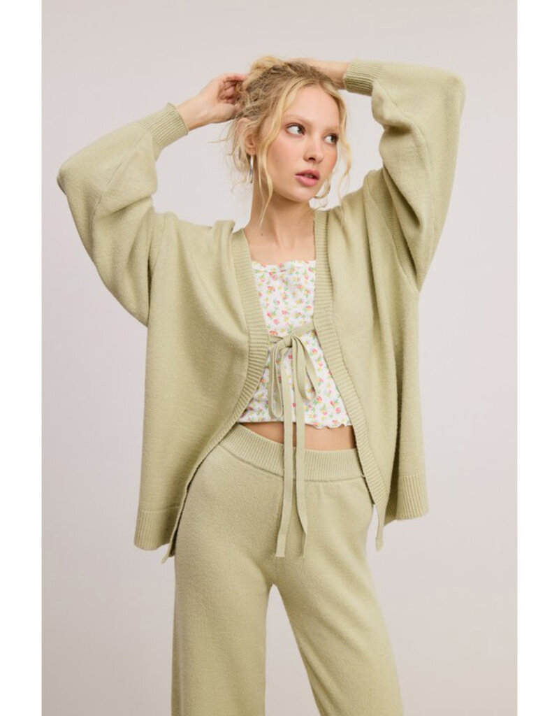 Mimosa Ribbed Knit Cardigan & Pants Set