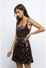 Storia Floral Velvet Mini Dress
