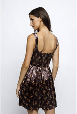 Storia Floral Velvet Mini Dress