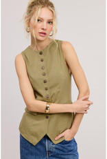 Mimosa Long Button Vest