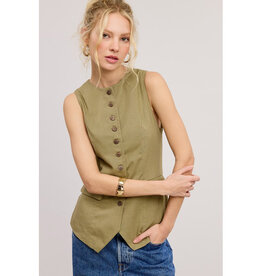Mimosa Long Button Vest