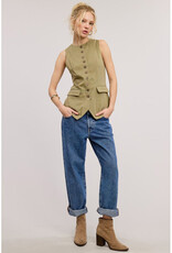 Mimosa Long Button Vest
