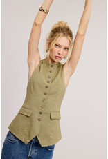 Mimosa Long Button Vest