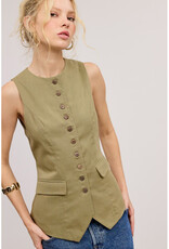 Mimosa Long Button Vest