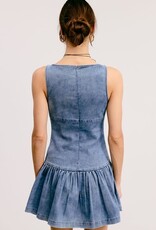 Mimosa Fitted Denim Mini Dress