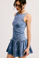 Mimosa Fitted Denim Mini Dress