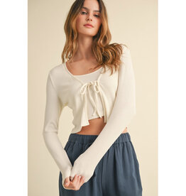 Camilla Ribbed Knit Cardi & Tank Set