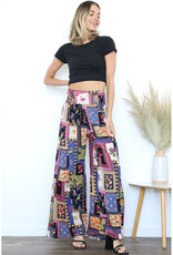Angie Wide Leg Print Pants