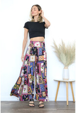 Angie Wide Leg Print Pants