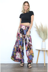 Angie Wide Leg Print Pants