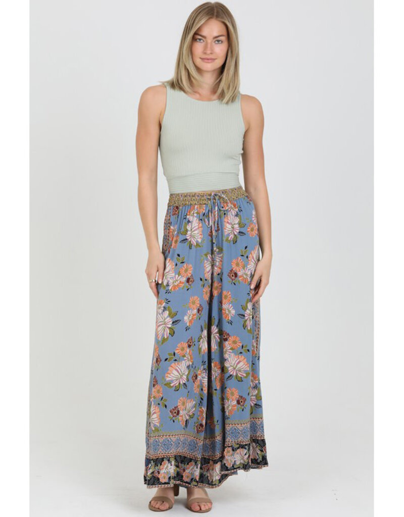 Angie Print Wide Leg Pants