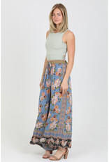 Angie Print Wide Leg Pants