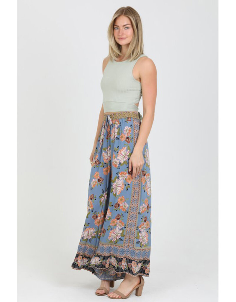Angie Print Wide Leg Pants