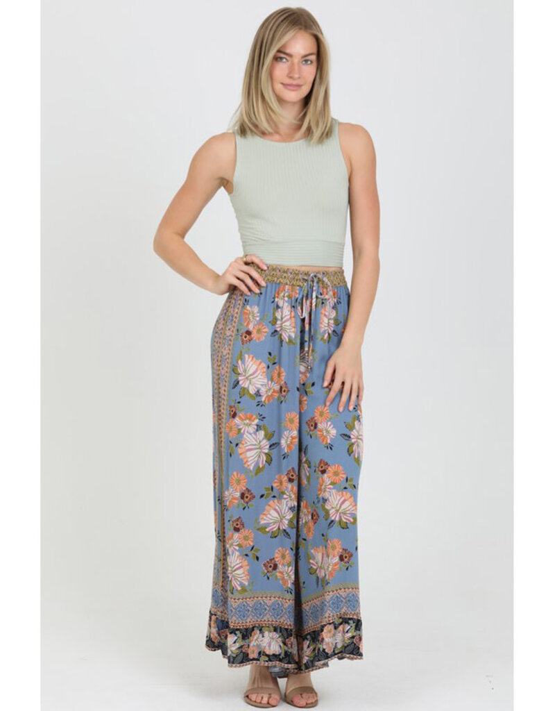 Angie Print Wide Leg Pants