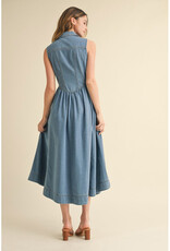 Camilla Denim Midi Dress w/Buttons