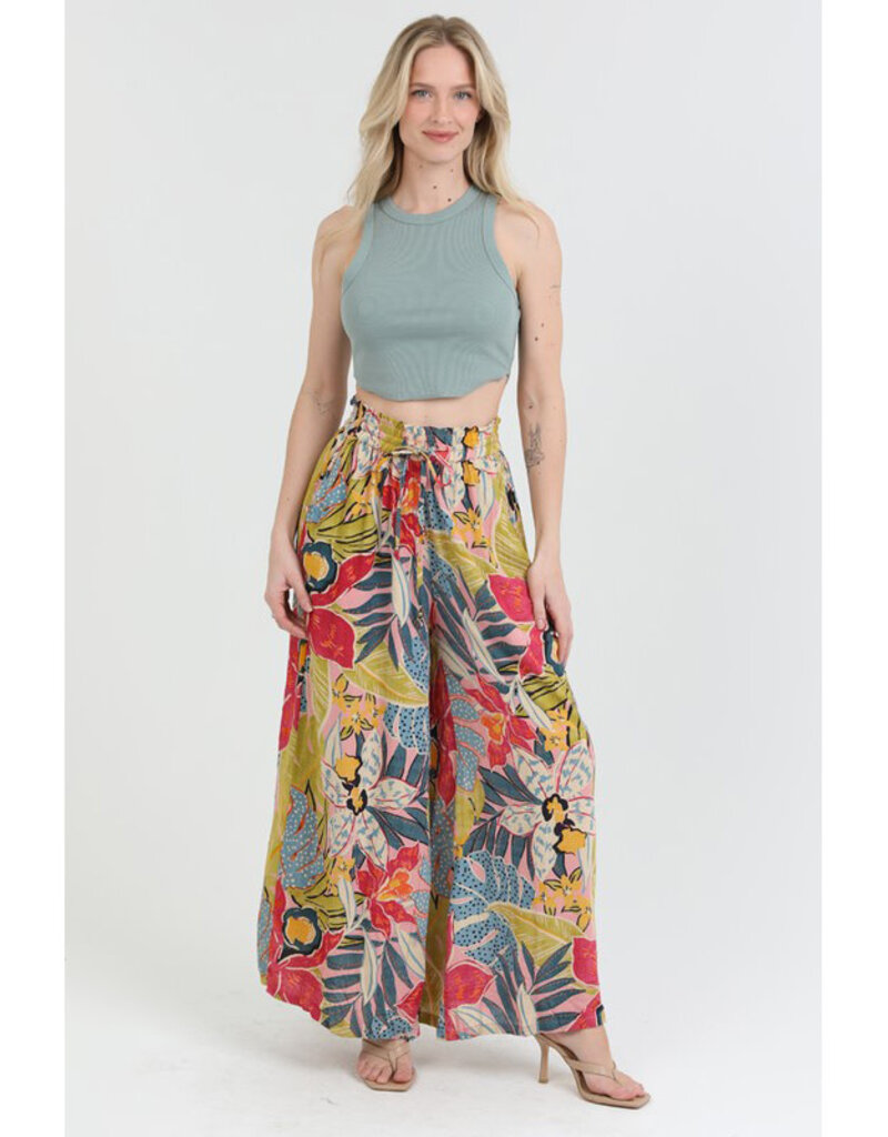 Angie Print Wide Leg Pants