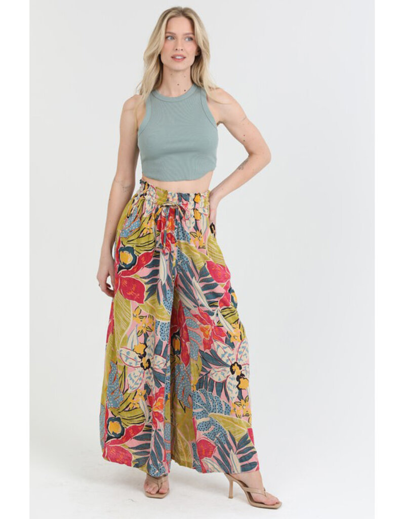 Angie Print Wide Leg Pants