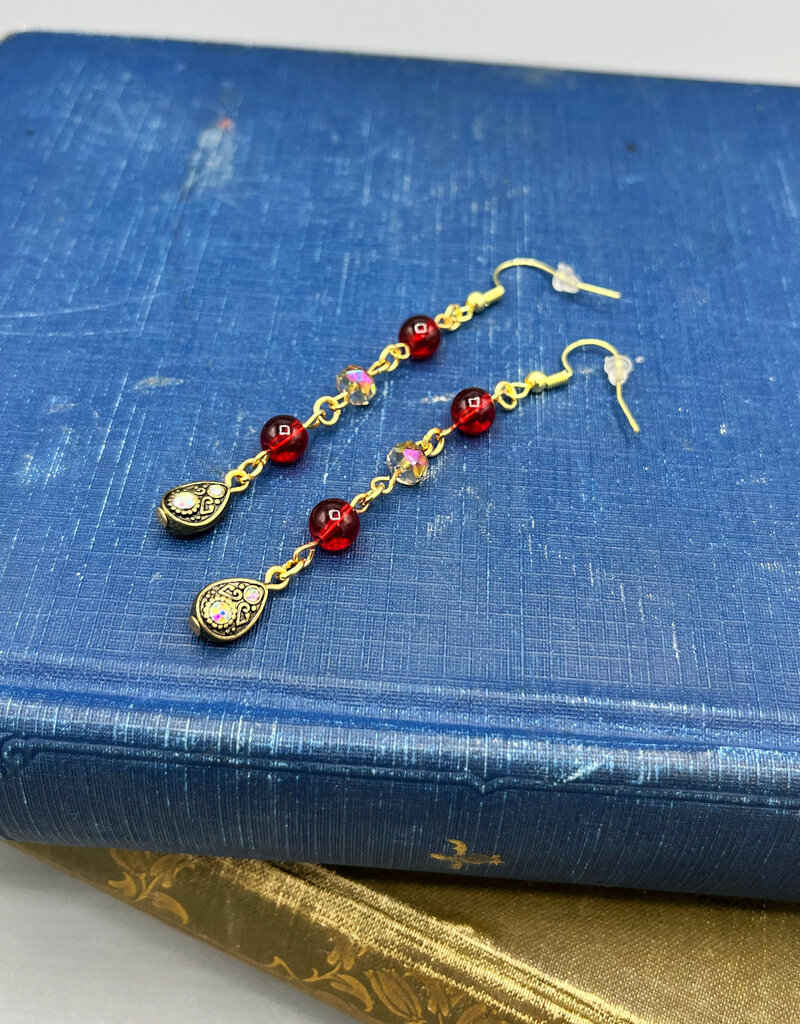 Coven Coven Beaded Gold Plated Earrings