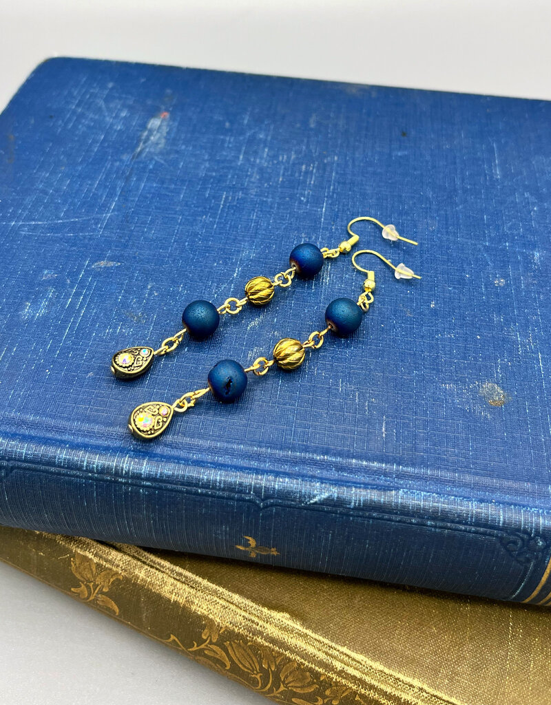 Coven Coven Beaded Gold Plated Earrings