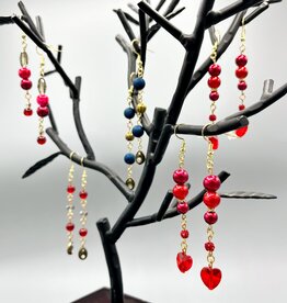 Coven Beaded Gold Plated Earrings