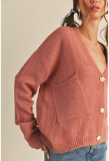 &Merci Cardigan w/Daisy Buttons