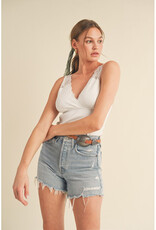 &Merci Knit Tank w/Scallop Lace