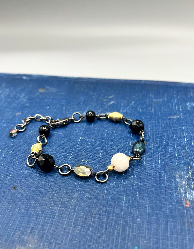 Coven Coven Beaded Bracelet Gunmetal
