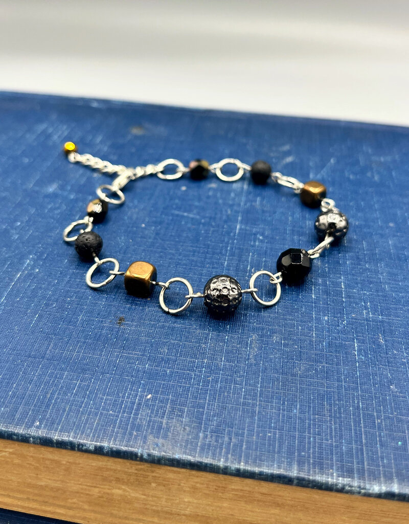 Coven Coven Beaded Bracelet Silver