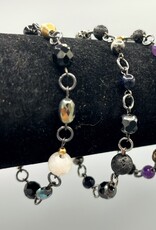 Coven Coven Beaded Bracelet Gunmetal