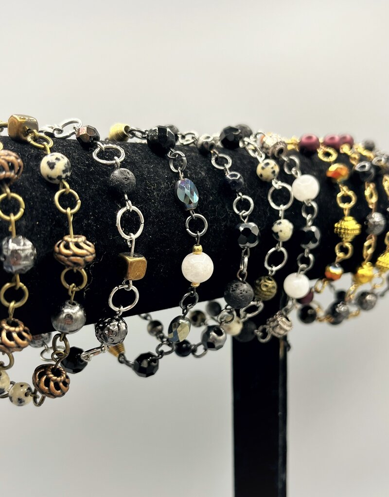Coven Coven Beaded Bracelet Gunmetal