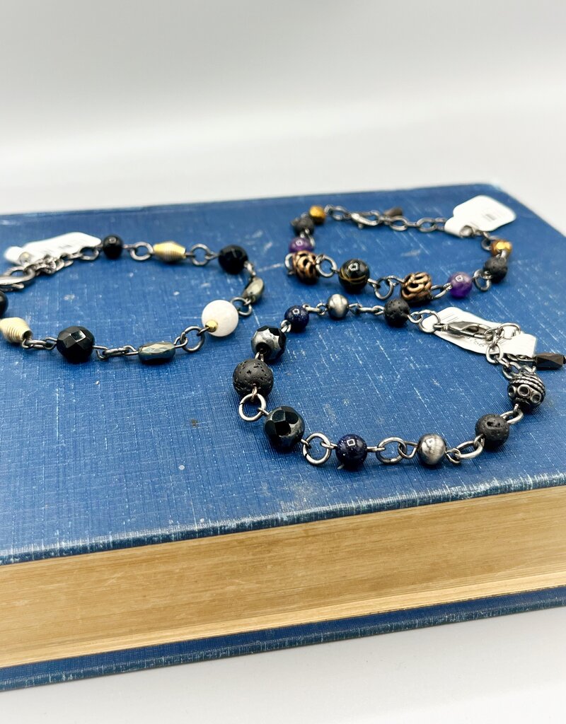 Coven Coven Beaded Bracelet Gunmetal