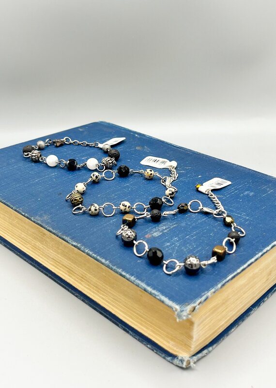 Coven Beaded Bracelet Silver