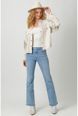 Mystree Fringe Faux Suede Jacket