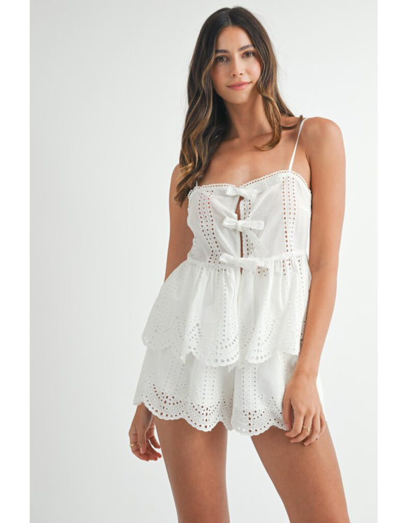 Mable Eyelet Lace Tank & Shorts Set
