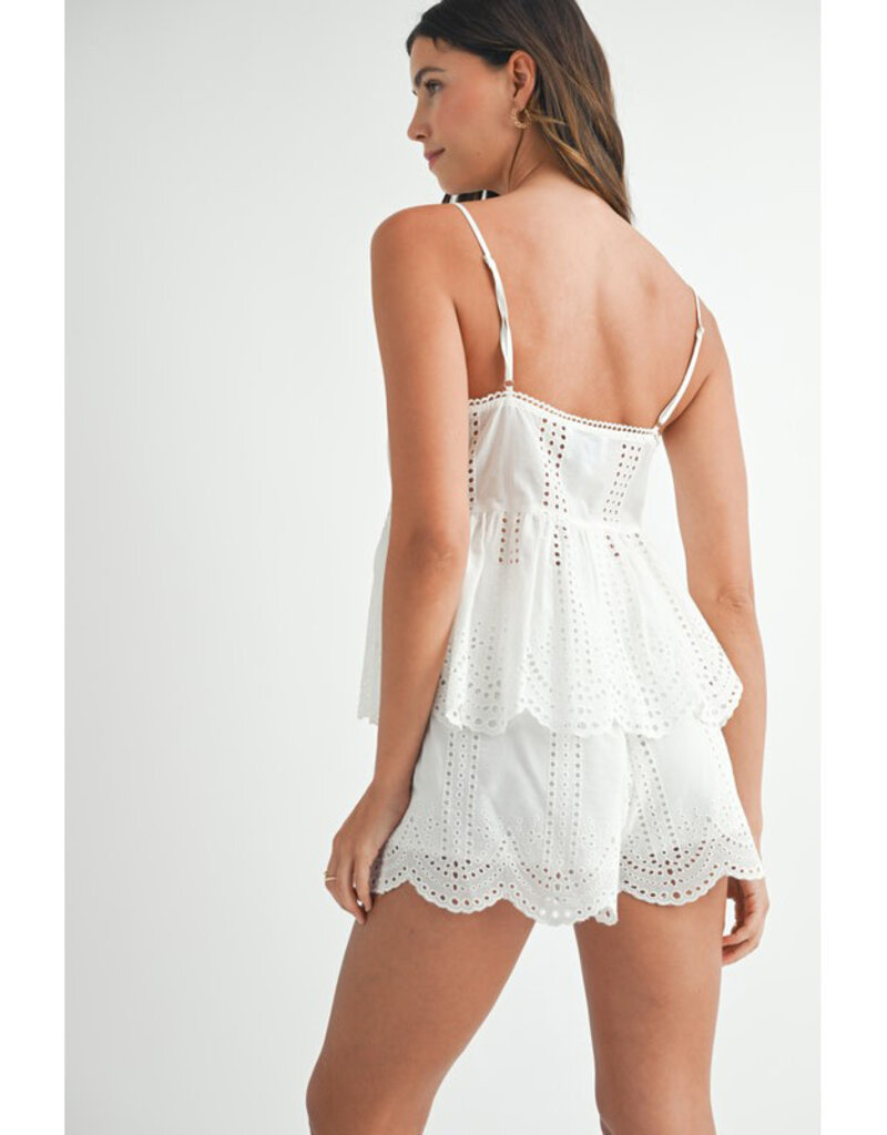 Mable Eyelet Lace Tank & Shorts Set