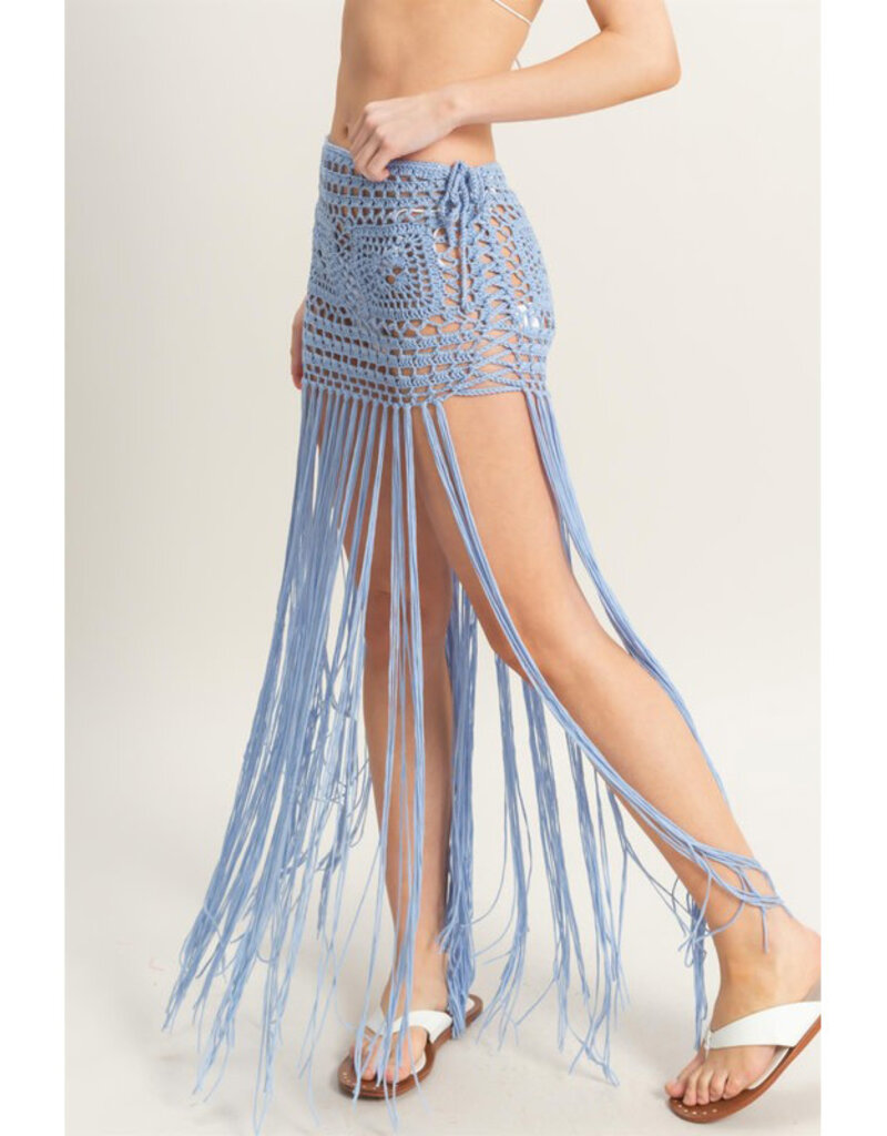 Hyfve Crochet Fringe Skirt