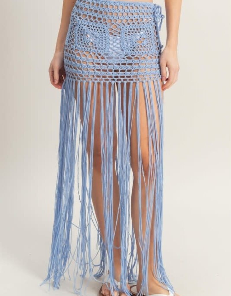Hyfve Crochet Fringe Skirt