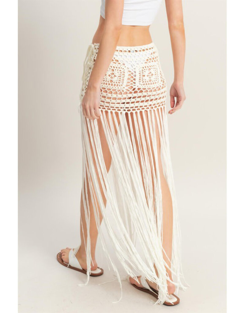 Hyfve Crochet Fringe Skirt