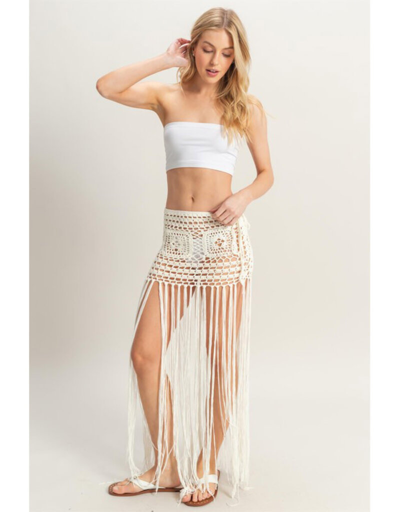 Hyfve Crochet Fringe Skirt