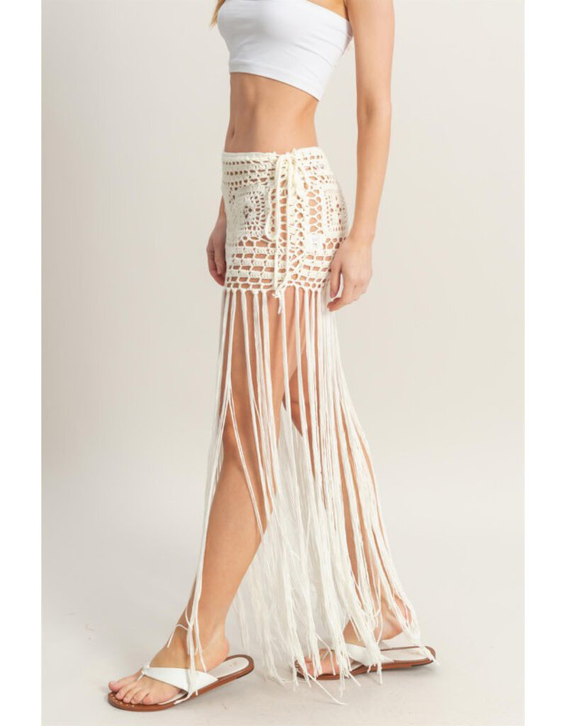 Hyfve Crochet Fringe Skirt