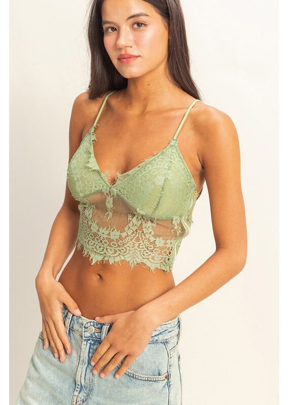 Hyfve Embroidered Lace Bralette