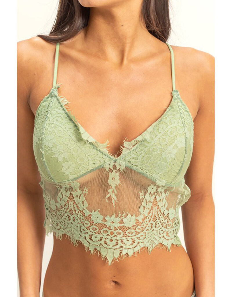 Hyfve Embroidered Lace Bralette