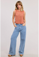Mimosa Distressed Stripe Slouchy Jeans