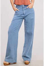 Mimosa Distressed Stripe Slouchy Jeans