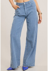 Mimosa Distressed Stripe Slouchy Jeans