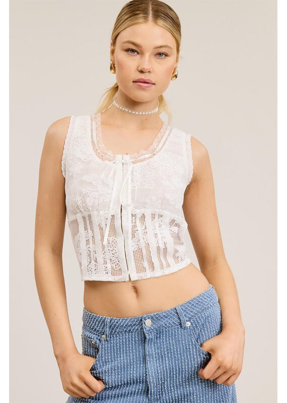 Mimosa Lace Corset Top