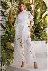 Endless Blu Embroidered Lace Pants w/Tie