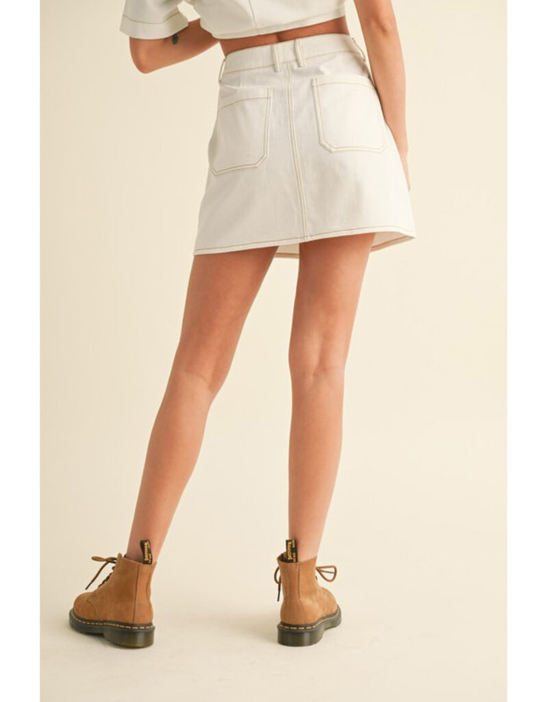 Miou Muse Cotton Mini Skirt