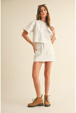 Miou Muse Cotton Mini Skirt